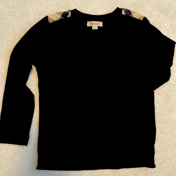Burberry Black Long Tshirt - Picture 1 of 2
